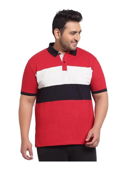 melon by pluss red polo t-shirt
