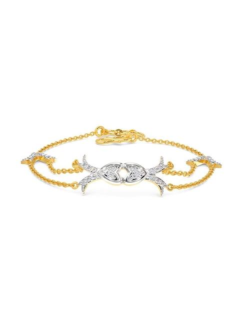 melorra 14k gold & diamond fairytale romance bracelet for women