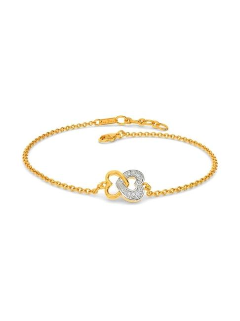 melorra 14k gold & diamond my bae bracelet for women