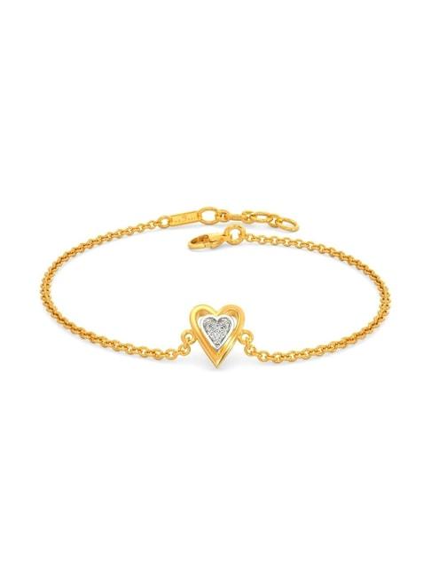 melorra 14k gold & diamond my heart's desire bracelet for women