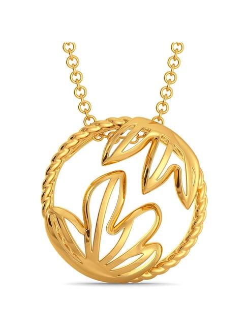 melorra 18 kt gold pendant without chain