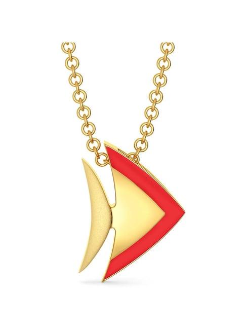 melorra 18 kt gold pendant without chain