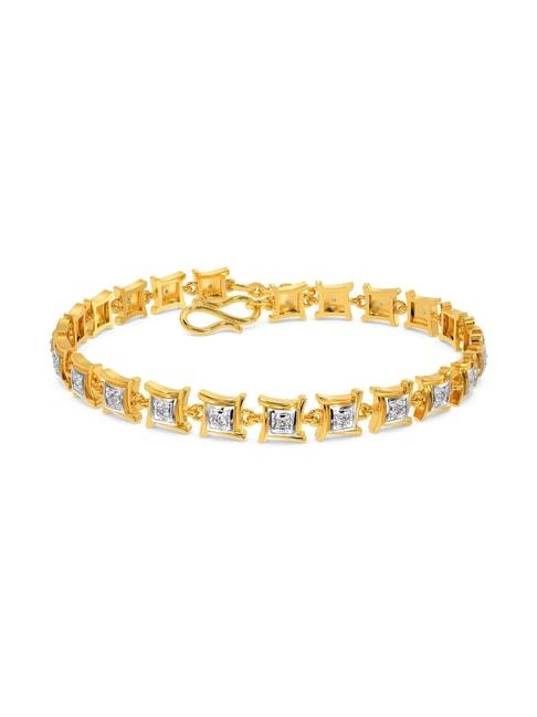 melorra 18k gold & diamond iconic detour bracelet for women
