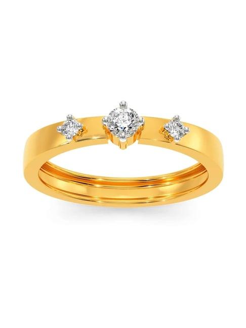 melorra 18k gold & diamond the moment ring for women