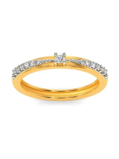 melorra 18k gold & diamond you and i ring for women