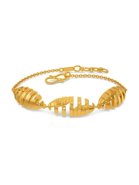 melorra 18k gold blurred lines bracelet for women