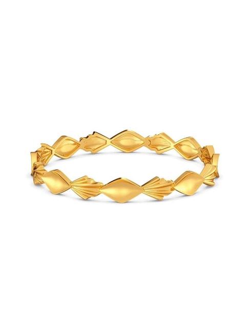 melorra 18k gold chill frill bangle for women