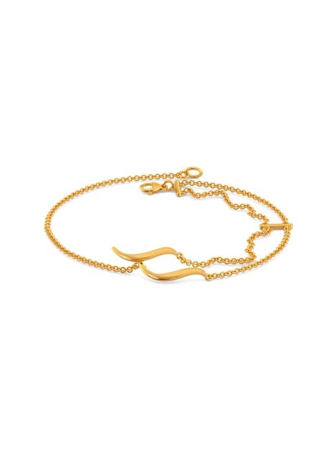 melorra 18k gold extra edgy bracelet for women