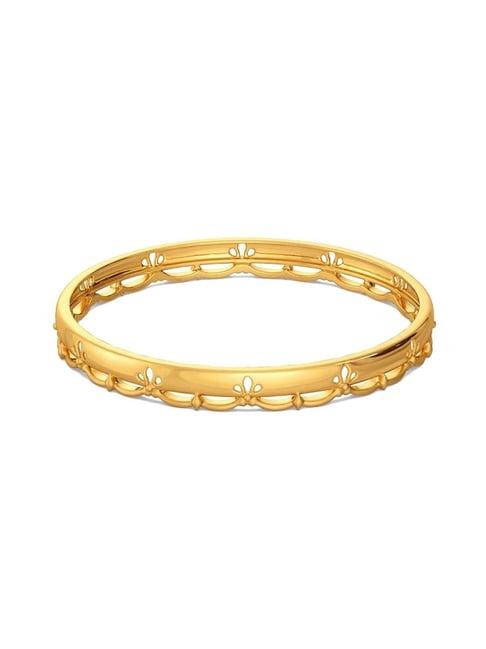 melorra 18k gold glam poise bangle for women