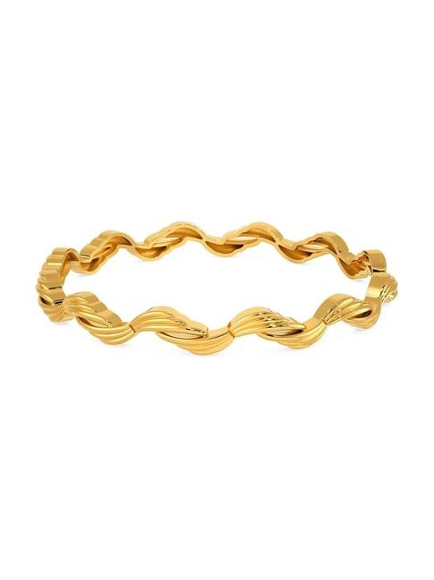 melorra 18k gold into the layers bangle for women