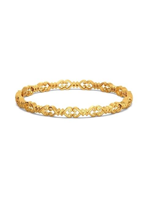 melorra 18k gold lacy lady bangle for women