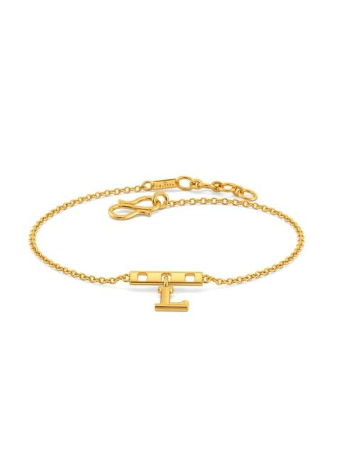 melorra 18k gold love forever bracelet for women