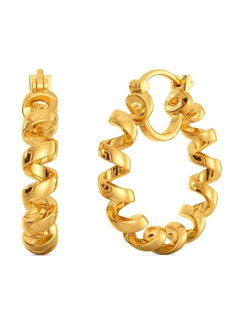 melorra 18k gold sheath sheers earrings for women