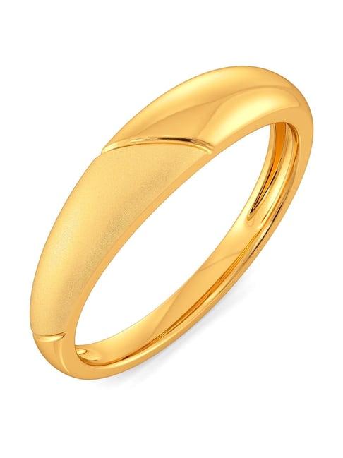 melorra 18k gold subtle staples ring for women