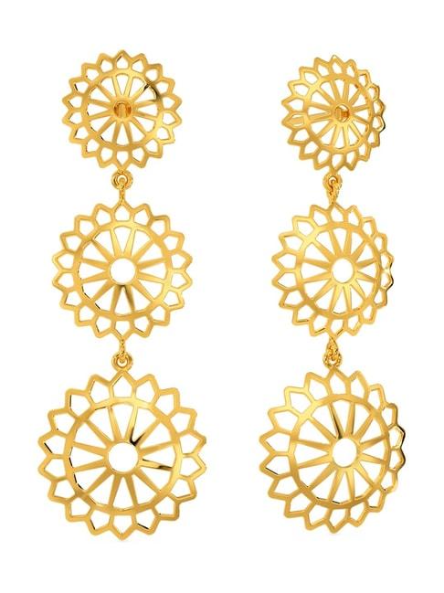 melorra 18k gold sunny surprise earrings for women