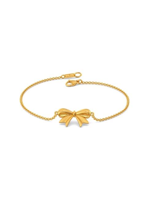 melorra 18k gold tales of bow bracelet for women