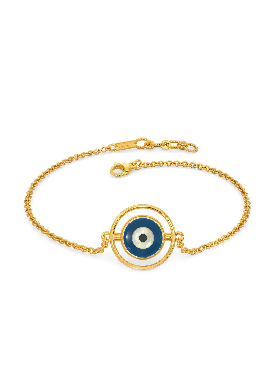 melorra 18kt gold positivity gemstone bracelet rakhi