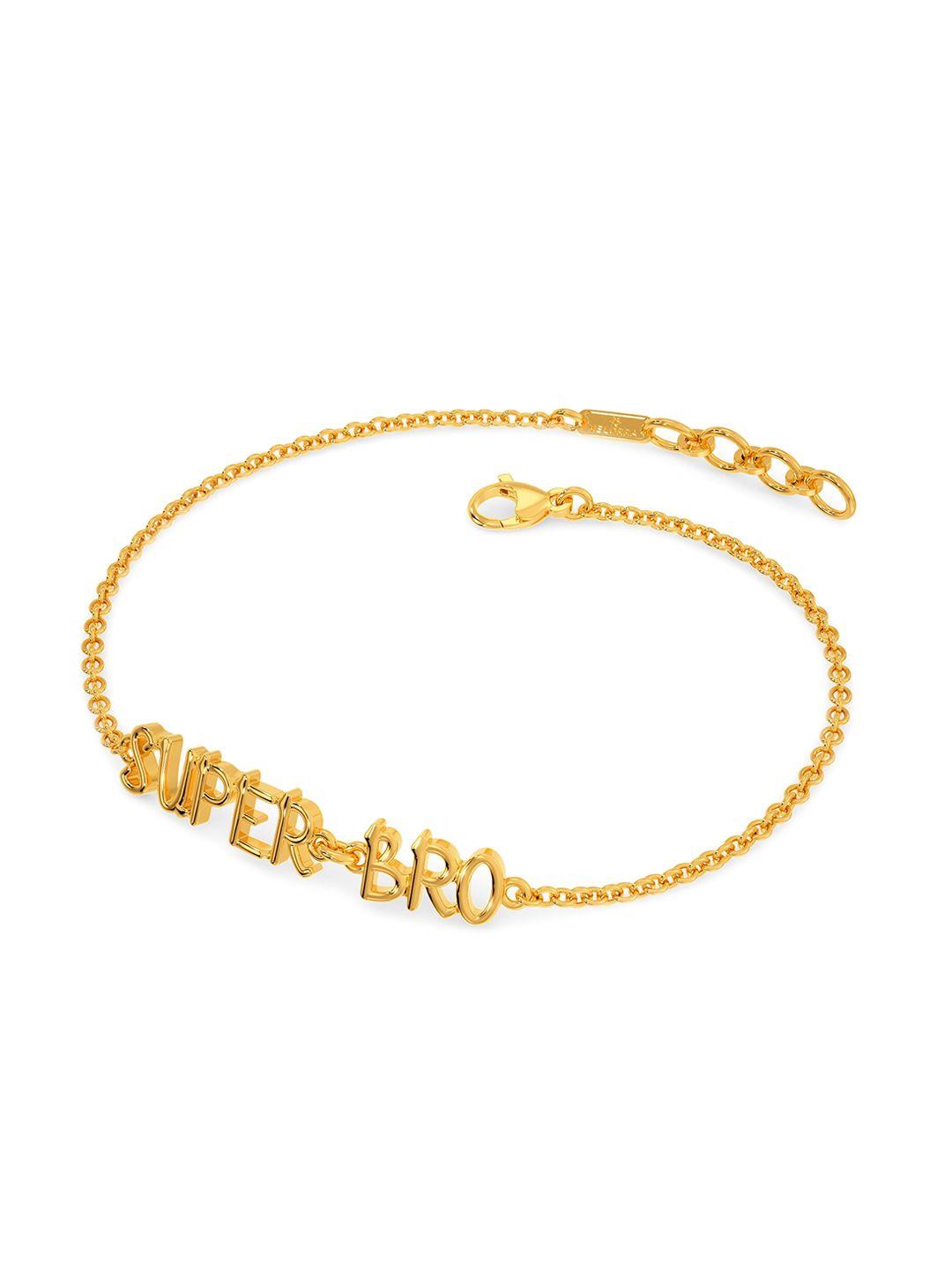 melorra 18kt super bro rakhi gold bracelet