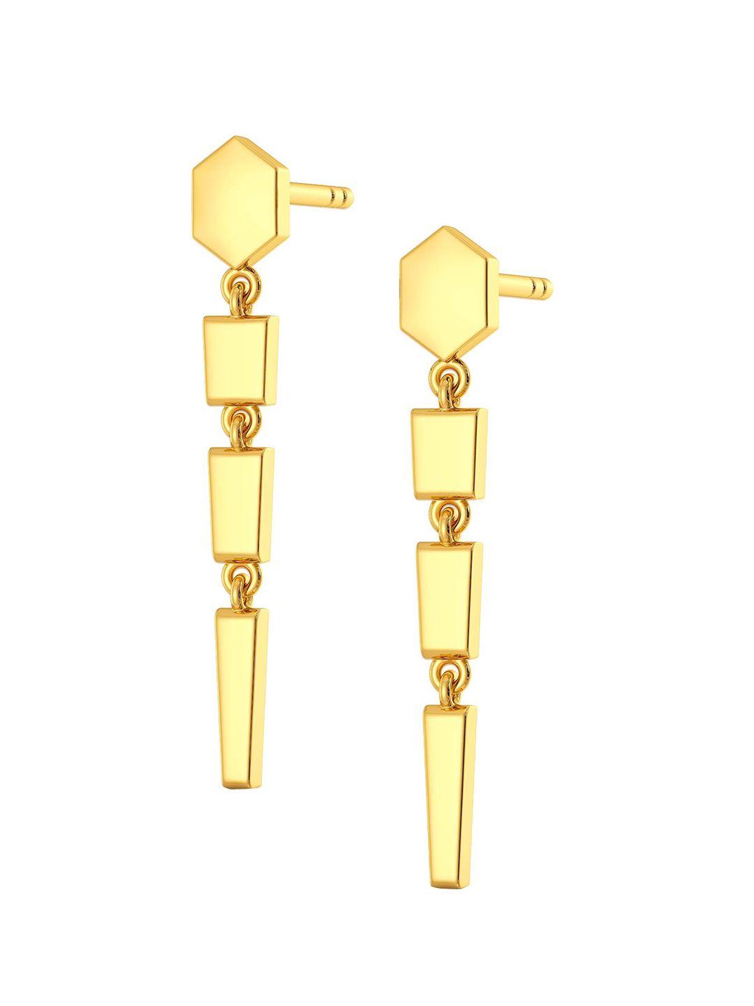 melorra dagger collar 18kt gold drop earrings- 2.41 gm