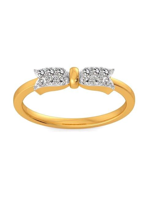 melorra 14k gold & diamond sash soiree ring for women