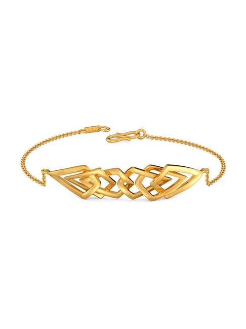 melorra 18k gold curves on fleek bracelet for women