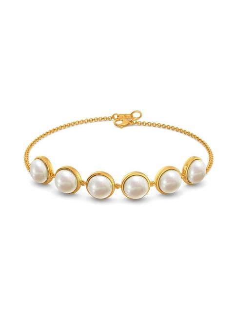 melorra 18k gold dot the polka bracelet for women