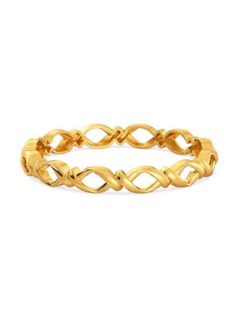 melorra 18k gold sash soiree bangle for women