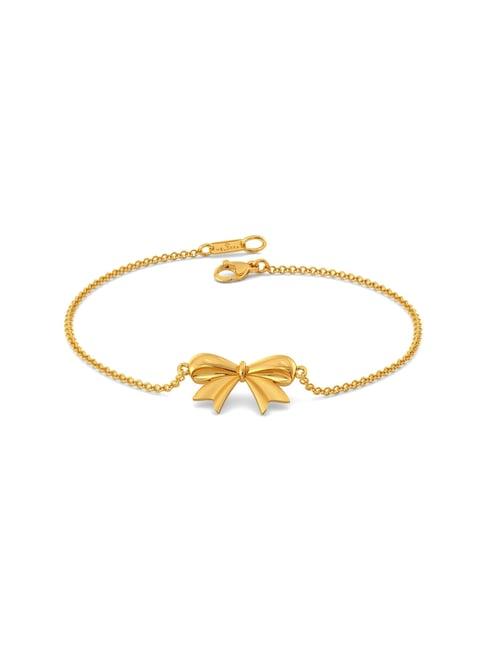 melorra 18k gold tales of bow bracelet for women