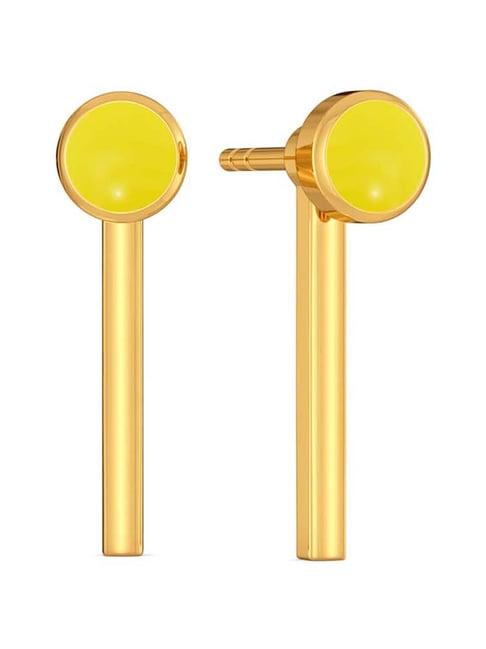 melorra ideally lit 18 kt gold earrings