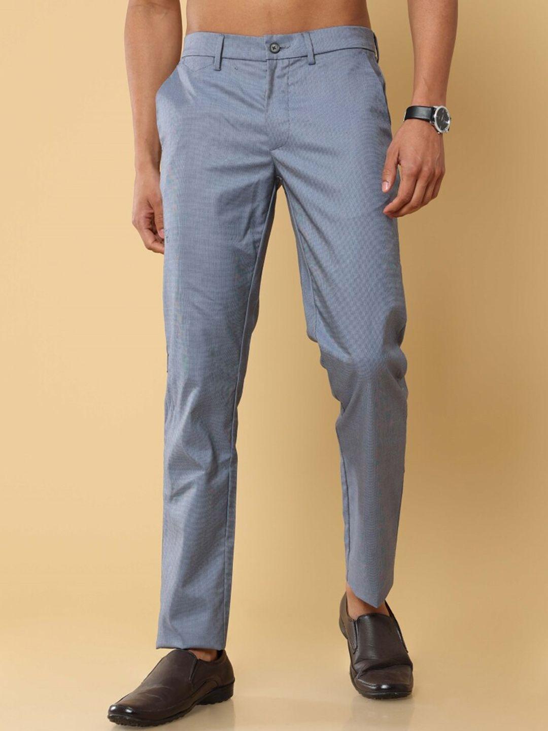 melvin jones men comfort textured mid-rise trouser
