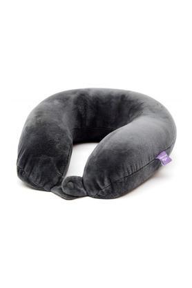 memory foam travel neck pillow - grey - grey