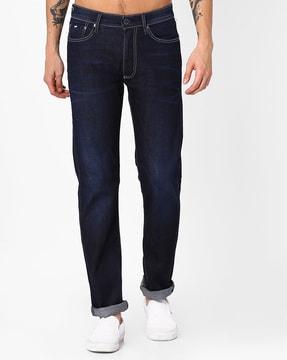 memphis mid-rise straight fit jeans