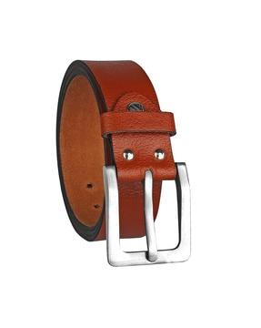 men belt with tang buckle closure