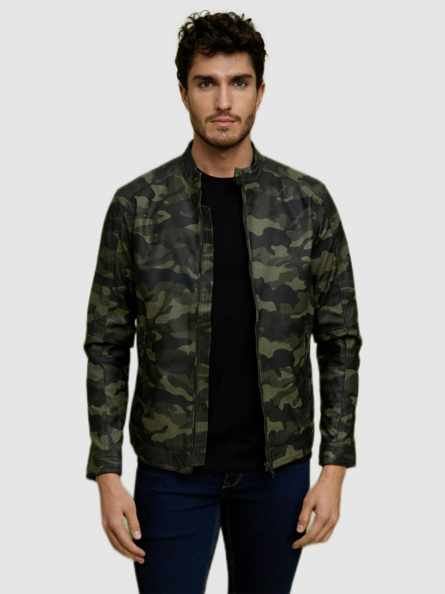 men black camouflage jackets