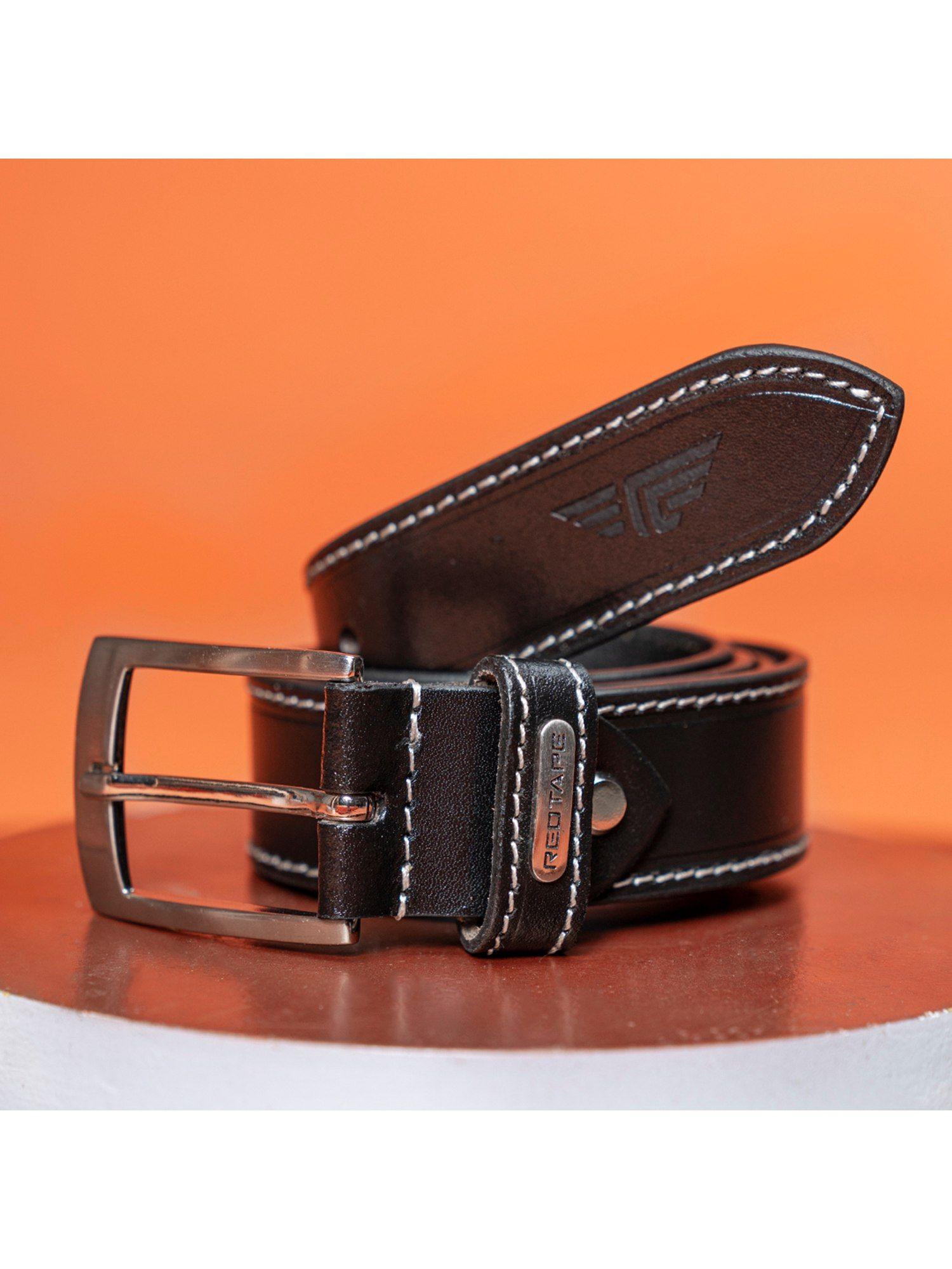 men black formal leather belt