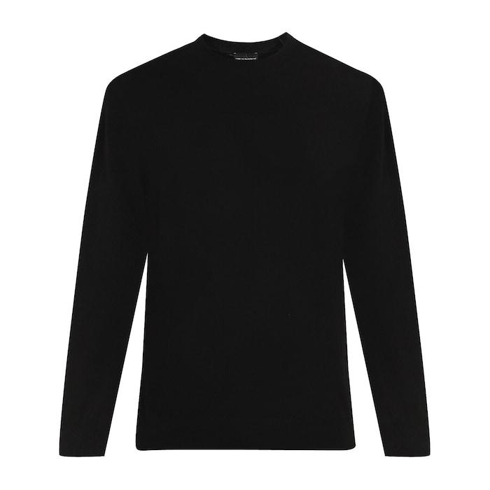 men black large ea logo sweater