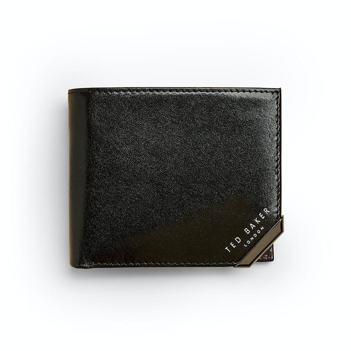 men black metal corner coin wallet