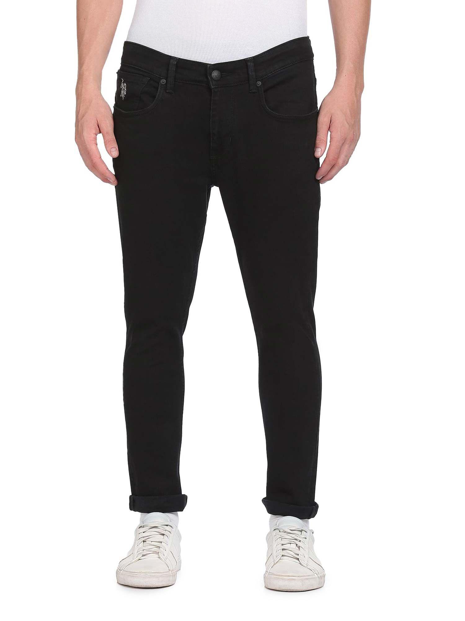 men-black-mid-rise-brandon-slim-tapered-fit-jeans