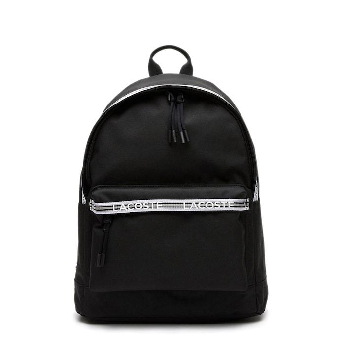 men black neocroc backpack with zipped logo straps