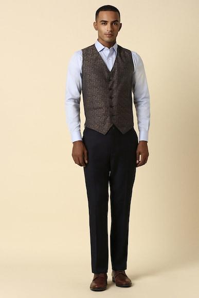 men black slim fit check formal three piece suit