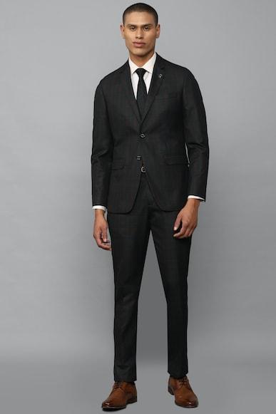 men black slim fit check formal two piece suit