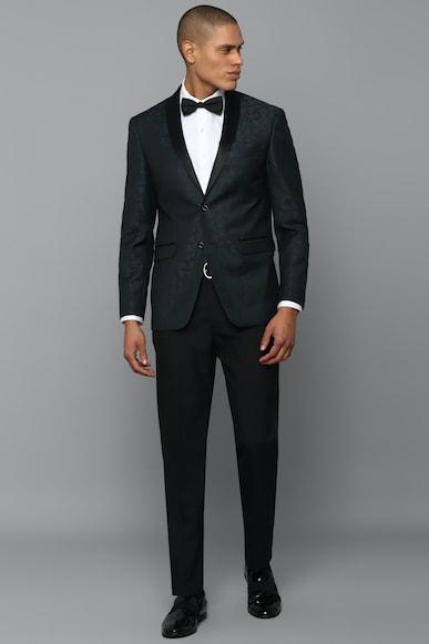 men black slim fit print party two piece suit
