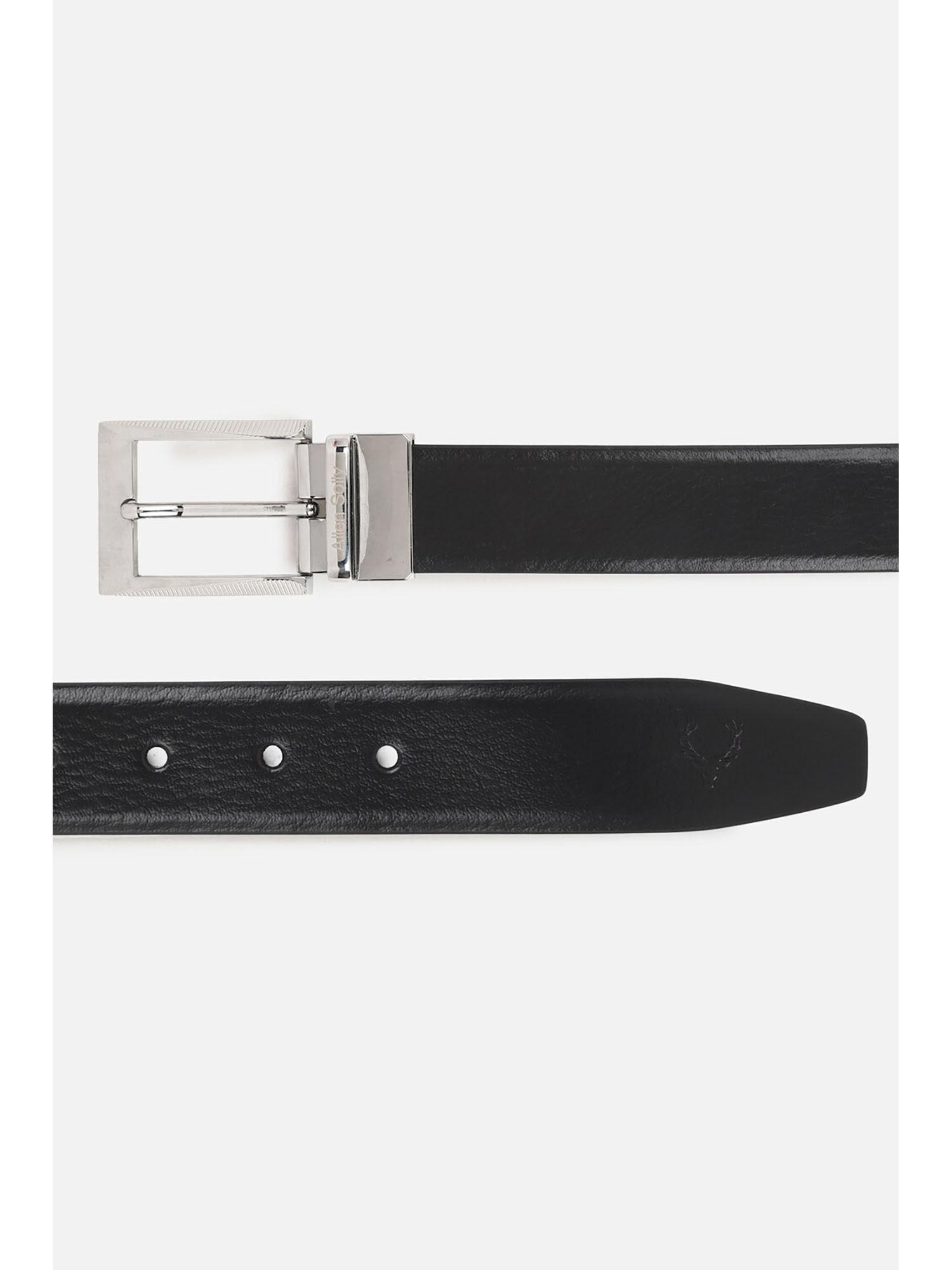 men black solid casual belt