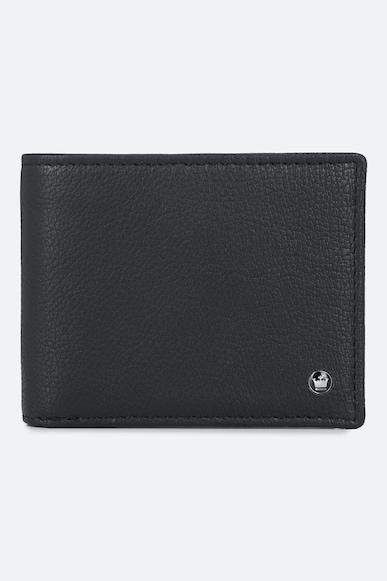 men black solid genuine leather wallet