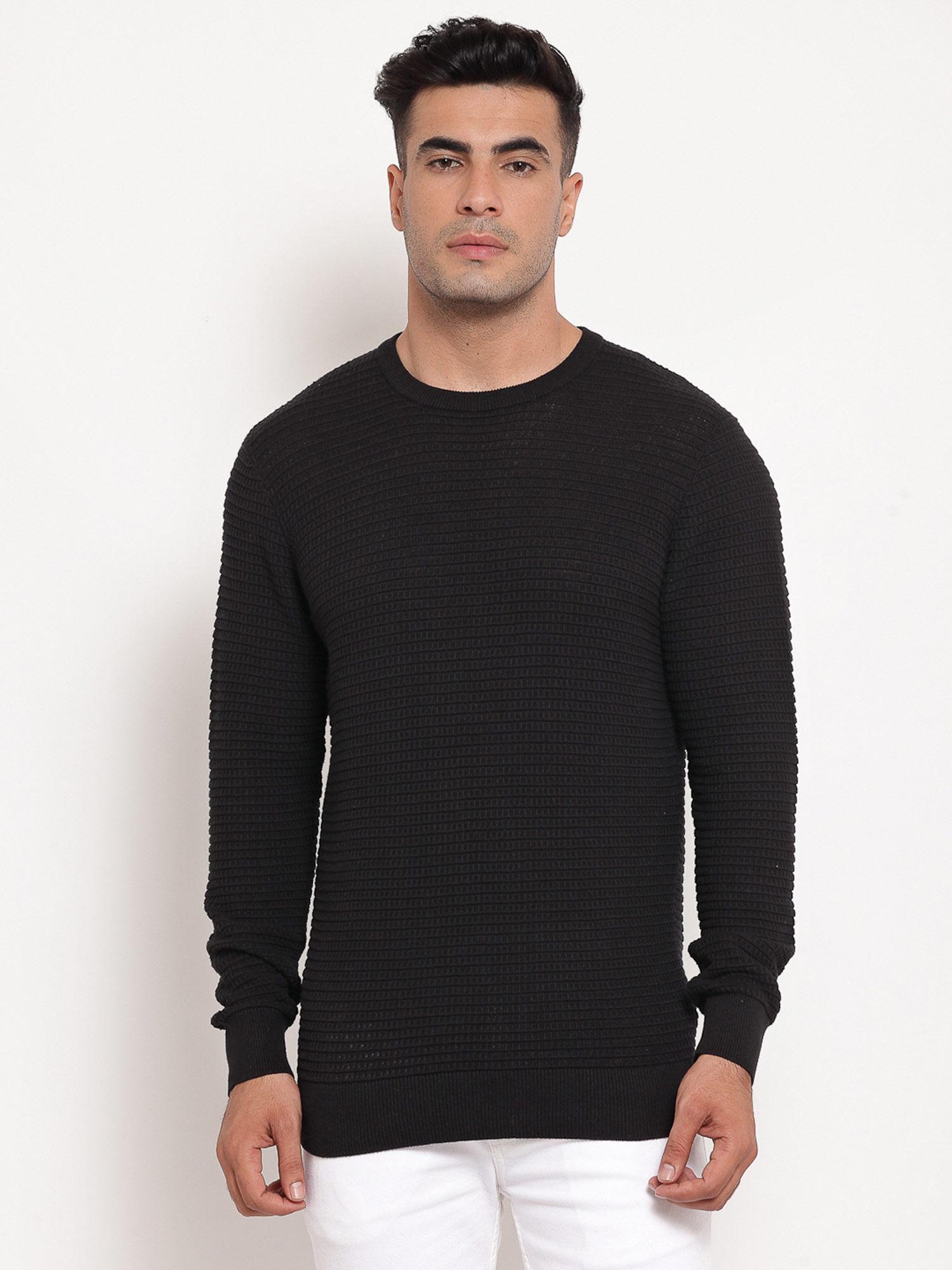 men black sweater