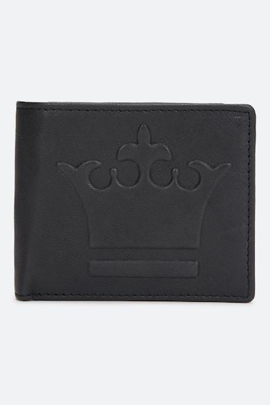 men black textured leather wallet