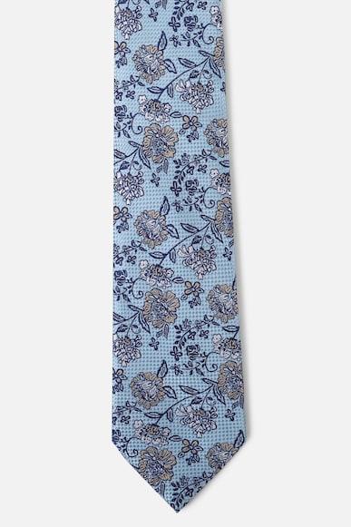 men blue embroidered tie