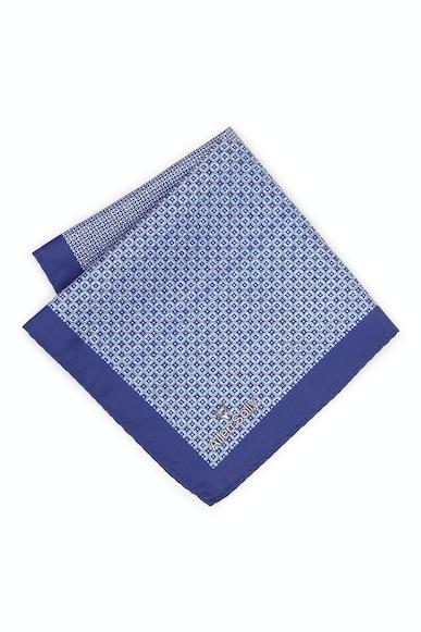 men blue formal pocket square
