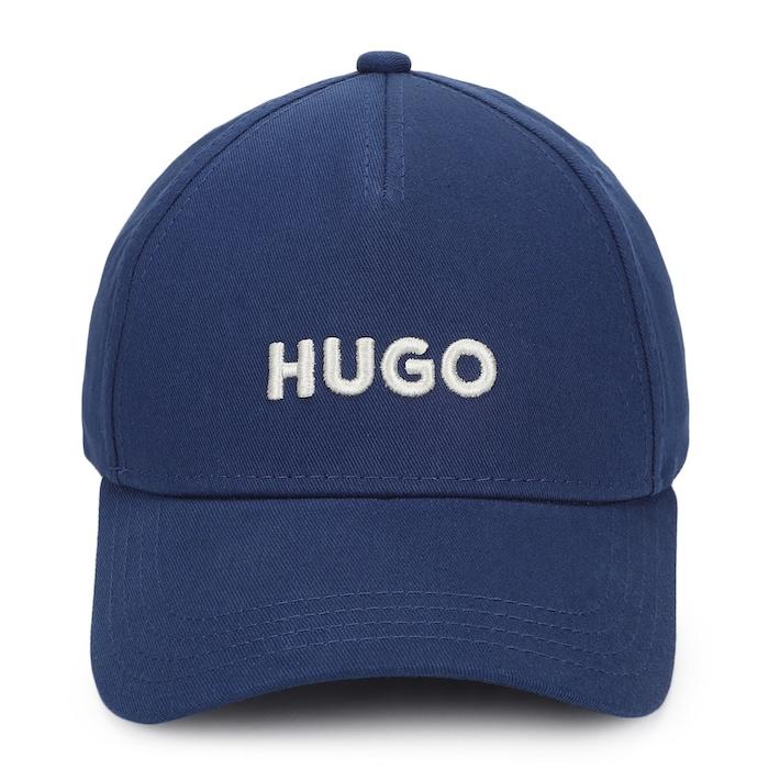 men blue hugo branding cap