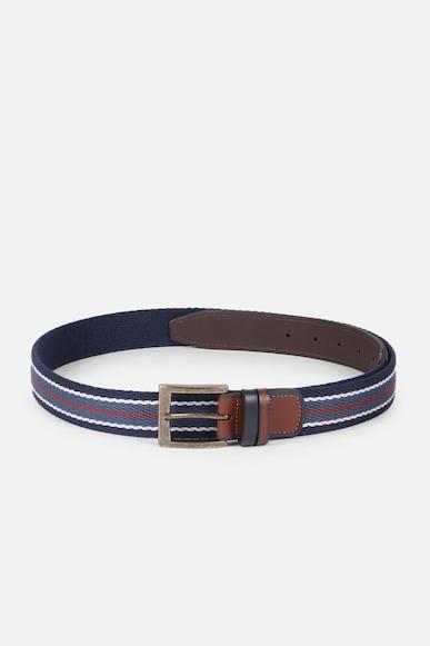 men blue patterned casual belt